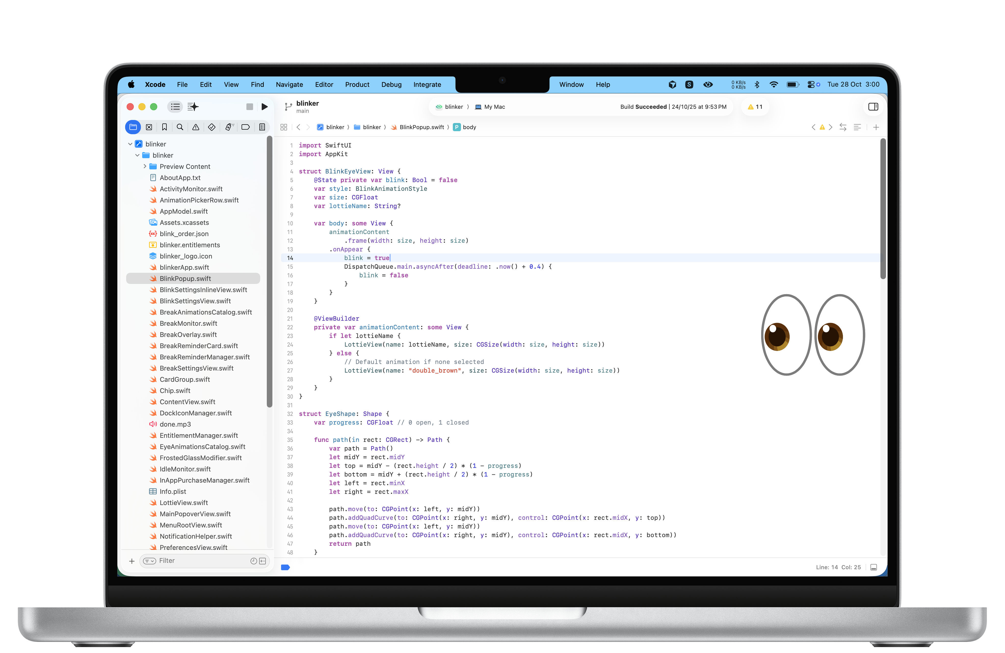 Blink Reminder feature